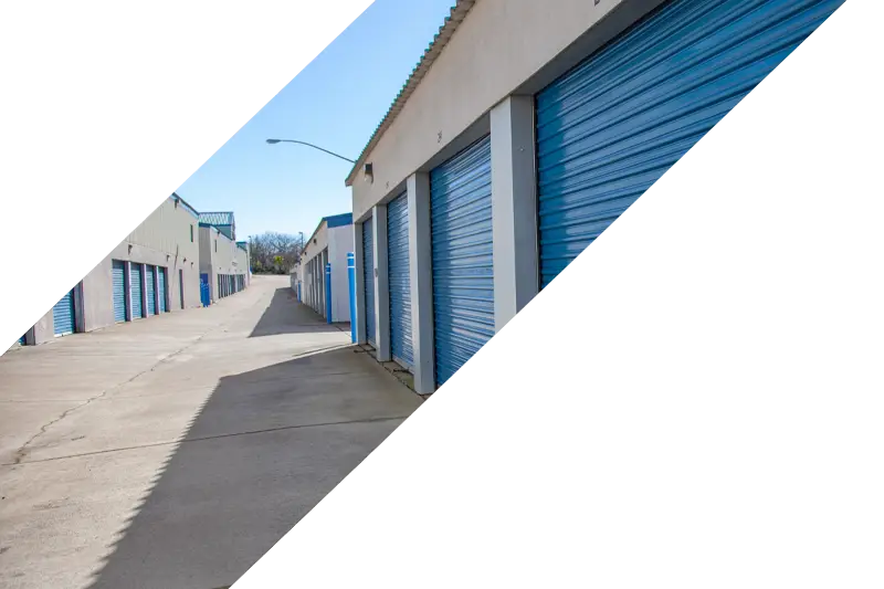 Photo of Service Representative locking the door to a storage container